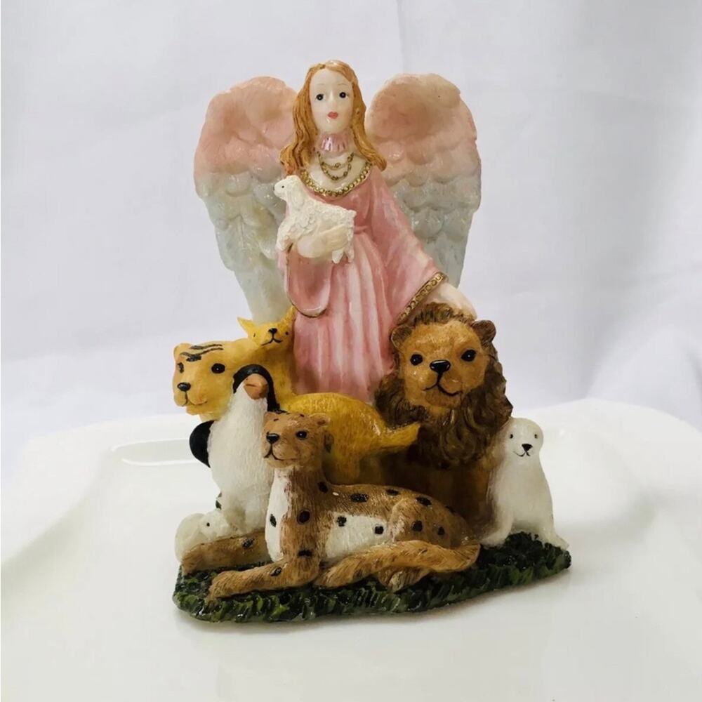 Angel with Animals Figurine